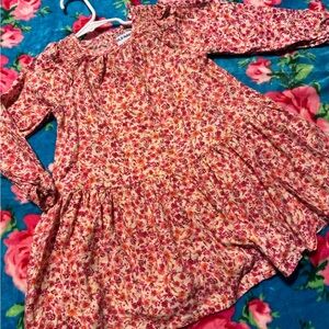Old Navy Kids Dress in Pink and Red Floral